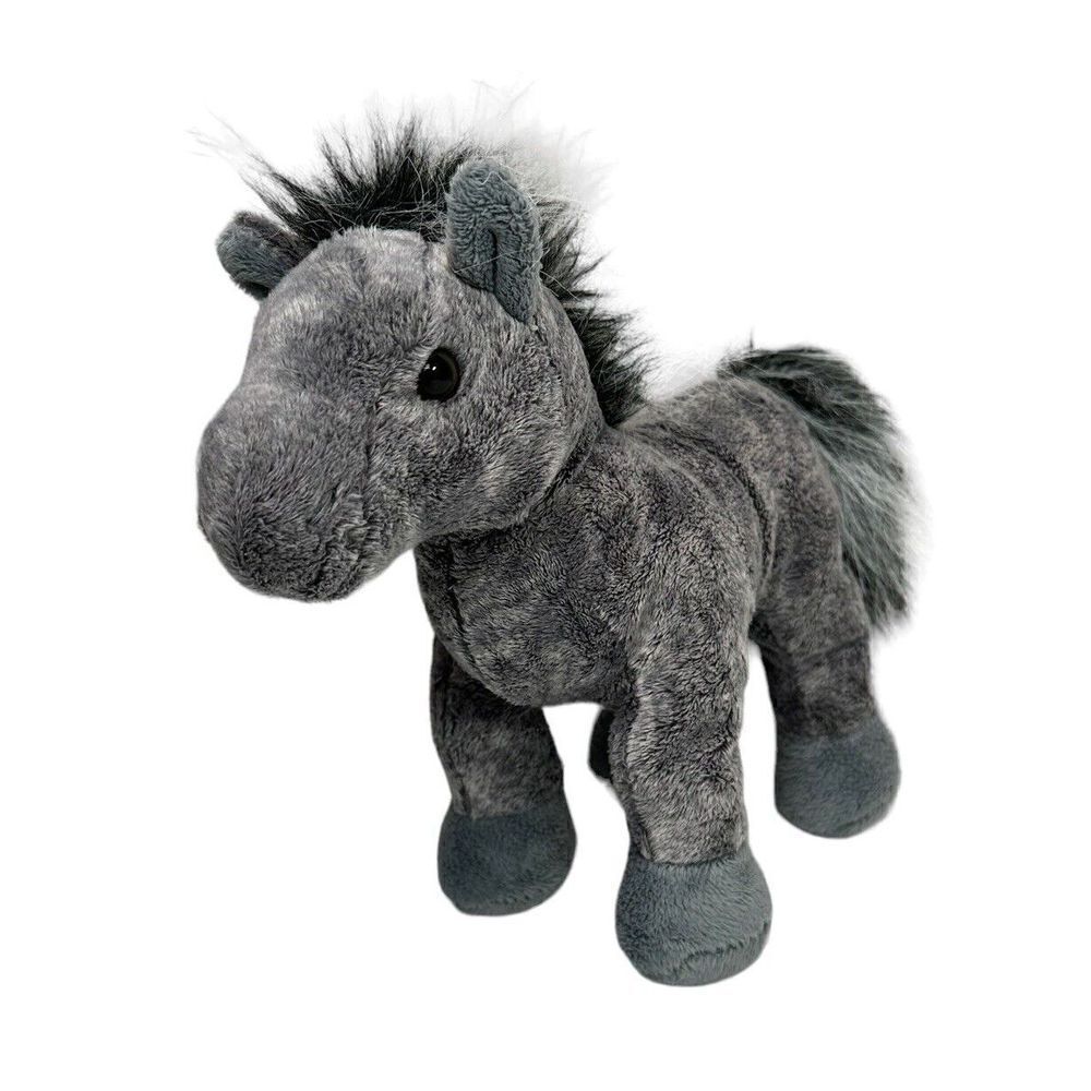 Ganz Webkinz Grey Arabian Horse Stuffed Animal 9" Plush Toy with Code HM098